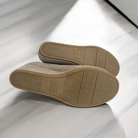 Toms Desert Wedge Lace Up Suede Booties Beige Size 8.5 - Picture 5 of 13